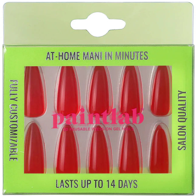 Paint Lab Red Jealous Press-on Nails
