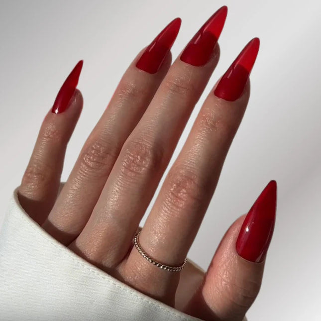 Paint Lab Red Jealous Press-on Nails