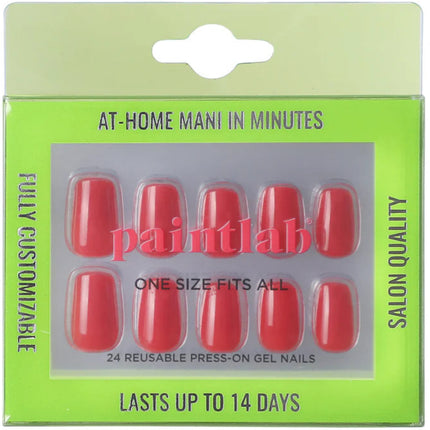 Paint Lab Risky Red Press-on Nails