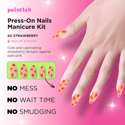 Paint Lab So Strawberry Press-On Nails