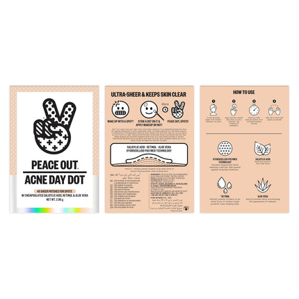 Peace Out Acne Day Dots - Jumbo