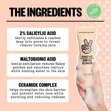 Peace Out Acne Gel Cleanser