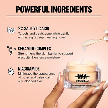 Peace Out Acne Gel Moisturizer