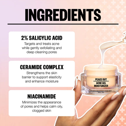 Peace Out Acne Gel Moisturizer