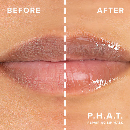 P.H.A.T Repairing Lip Mask by Italia Deluxe before & after