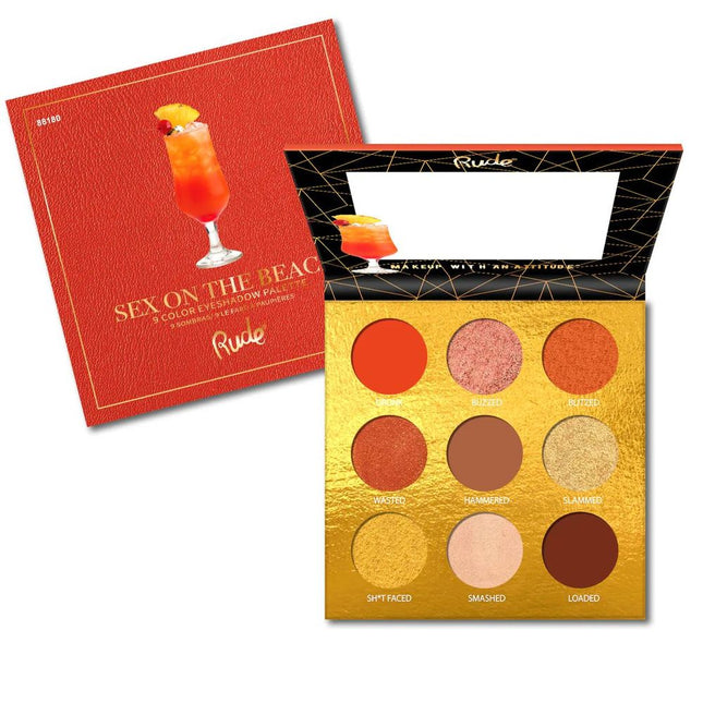 Rude Cosmetics Cocktail Party 9 Pigment & Eyeshadow Palette - Sex on The Beach