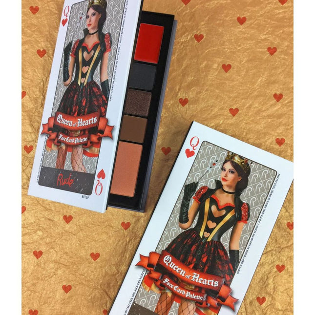 Rude Cosmetics Face Card Palette - Queen of Hearts