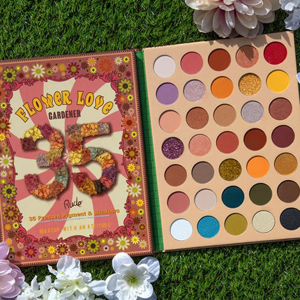 Rude Cosmetics Flower Love 35 Pressed Pigment & Shadows - Gardener