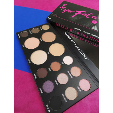 Rude Cosmetics In Your Face 3-in-1 Palette