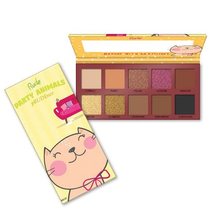 Rude Cosmetics Party Animals 10 Eyeshadow Palette - pRUDEnce
