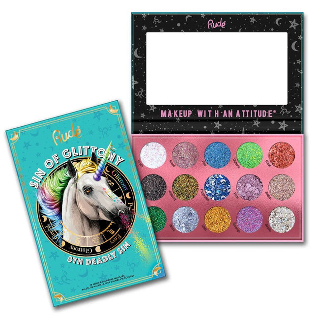 Rude Cosmetics Sin of Glittony Glitter Palette