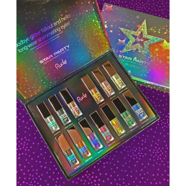 Rude Cosmetics Star Party Liquid Eyeshadow Complete Set (SPECIAL DEAL)