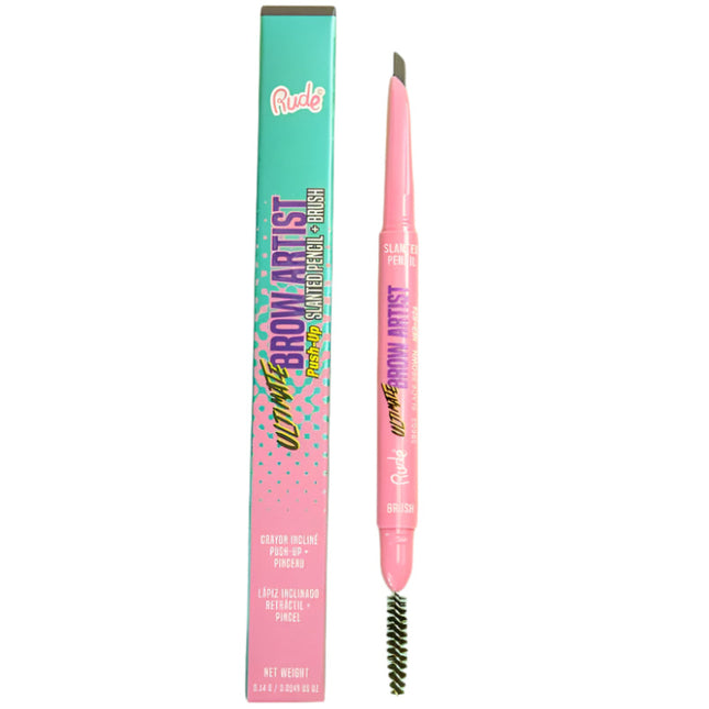 Rude Cosmetics Ultimate Brow Artist Push-Up Slanted Pencil & Brush