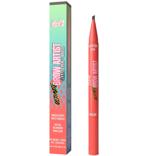 Rude Cosmetics Ultimate Brow Artist Slanted Pen And Brush