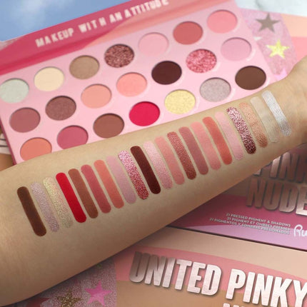 Rude Cosmetics United Pinky Nudes - 21 Pressed Pigment & Shadows Palette