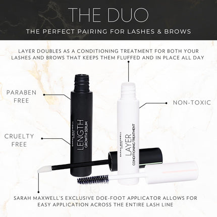 Sarah Maxwell Beauty THE DUO - The Perfect Pairing for Lashes & Brows