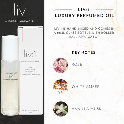 Sarah Maxwell Beauty liv:1 Luxury Perfumed Oil