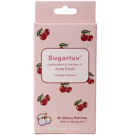 Sugarluv Hydrocolloid & Tea Tree Oil Acne Patch 40ct - Cherries