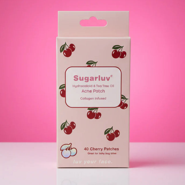Sugarluv Hydrocolloid & Tea Tree Oil Acne Patch 40ct - Cherries