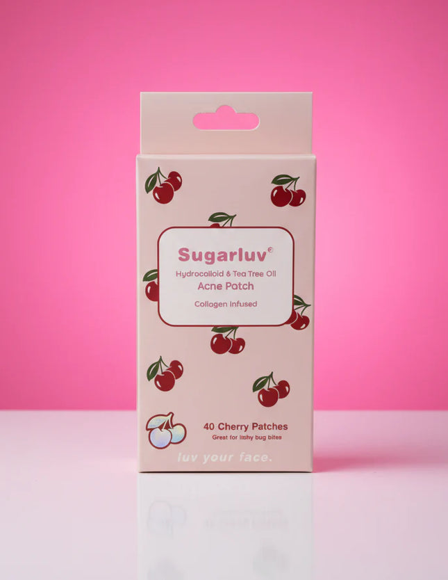 Sugarluv Hydrocolloid & Tea Tree Oil Acne Patch 40ct - Cherries