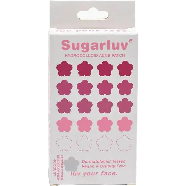 Sugarluv Hydrocolloid Acne Patches Flower Power 40 Count
