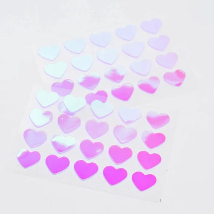 Sugarluv Hydrocolloid + Tea Tree Oil Acne Patches 40ct Holographic Hearts 1