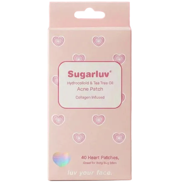 Sugarluv Hydrocolloid & Tea Tree Oil Acne Patch 40ct - Kaleidoscope Hearts