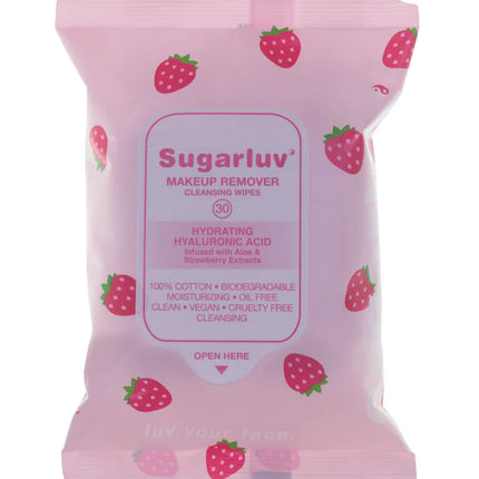 Sugarluv Hyaluronic Acid Makeup Removing Wipes infused with Hyaluronic Acid & Aloe Extracts 30ct 2