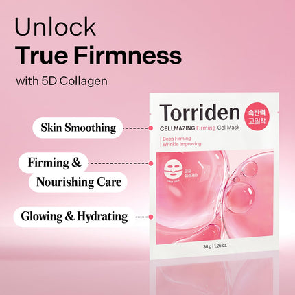 Torriden CELLMAZING Firming Gel Mask (Face Only) (4PCK)