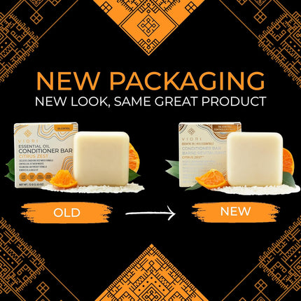 Viori Rice Water Clarifying Conditioner Bar With Essential Oil - Citrus Zest