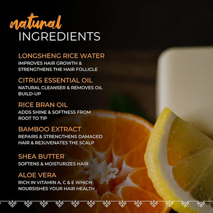 Viori Rice Water Clarifying Conditioner Bar With Essential Oil - Citrus Zest