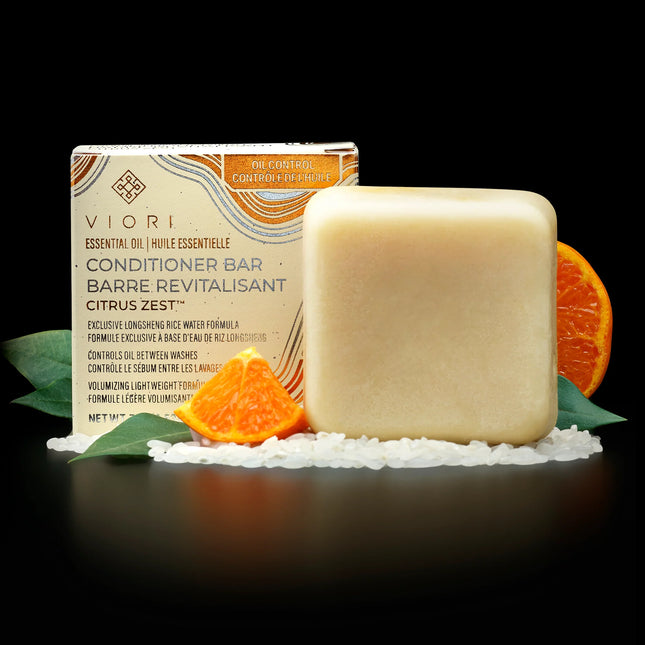 Viori Rice Water Clarifying Conditioner Bar With Essential Oil - Citrus Zest