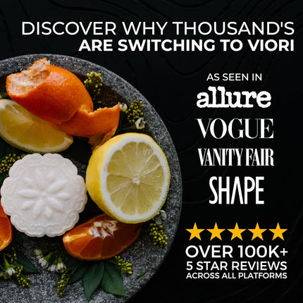 Viori Rice Water Clarifying Shampoo Bar With Essential Oil - Citrus Zest