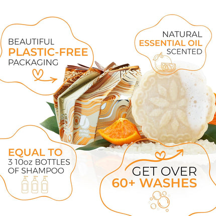 Viori Rice Water Clarifying Shampoo Bar With Essential Oil - Citrus Zest