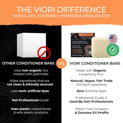 Viori Rice Water Conditioner Bar - Citrus Yao | For Oil Control