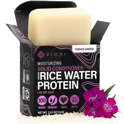 Viori Moisturizing Conditioner Bar - Terrace Garden | For Dry Ends