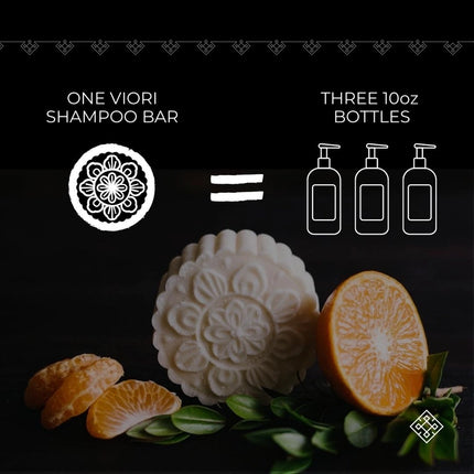Viori Rice Water Shampoo & Conditioner Bar Set - Citrus Yao | For Oil Control