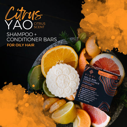Viori Rice Water Shampoo Bar - Citrus Yao | For Oil Control
