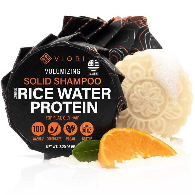 Viori Rice Water Shampoo Bar - Citrus Yao | For Oil Control