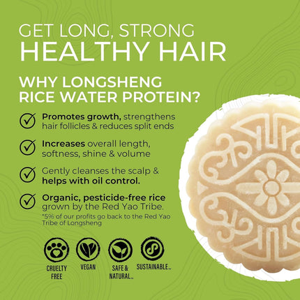 Viori Rice Water Shampoo & Conditioner Bar Set & Bamboo Holder - Hidden Waterfall | For Hair Growth (Copy)