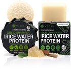 Viori Rice Water Shampoo & Conditioner Bar Set - Hidden Waterfall | For Hair Growth