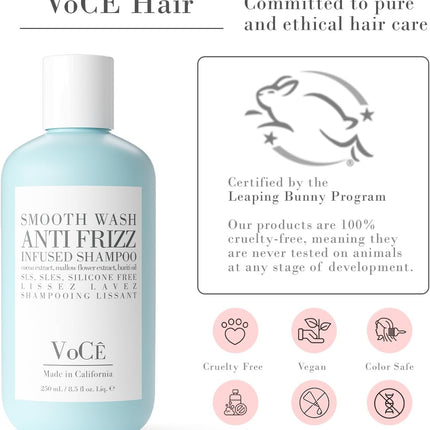 VoCe Smooth Wash Anti Frizz Infused Shampoo