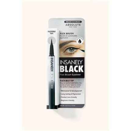 Absolute New York Insanely Black Flexible Brush Eyeliner 1