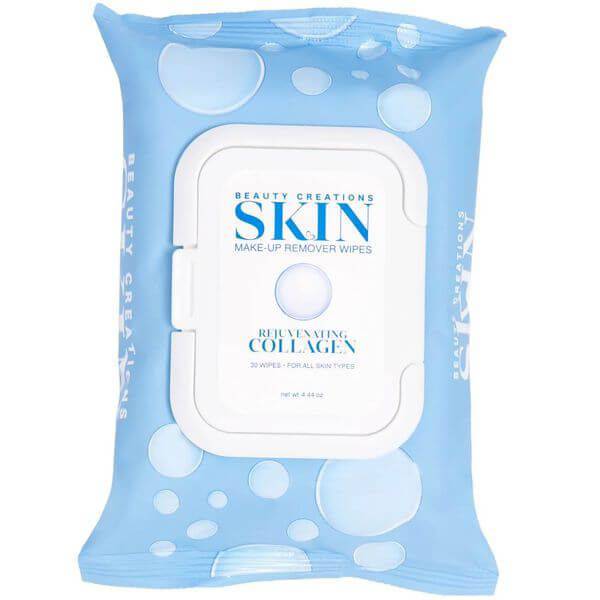 Beauty Creations Collagen Rejuvenating Makeup Remover Wipes