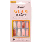 CALA Glam Couture | Coffin Blush Marble Press On Nails
