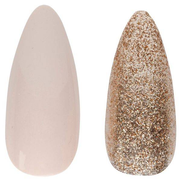 CALA Glam Couture Medium Almond Glitter Press On Nails 71645