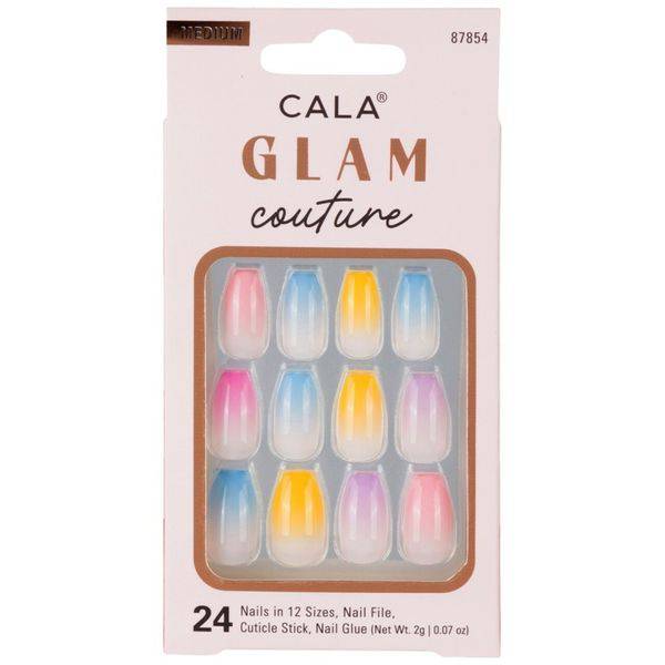 CALA Glam Couture Medium Coffin Ombre Press On Nails 87854