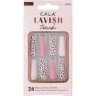 CALA Lavish Touch Long Coffin Pink Cheetah Press On Nails 87858