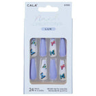 CALA Nail Creations Lux | Long Coffin Blue Butterfly Press On Nails
