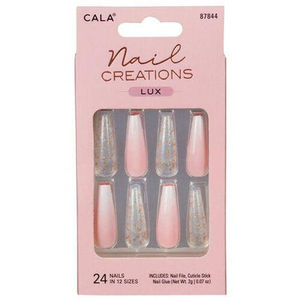 CALA Nail Creations Lux | Long Coffin Ombre Press On Nails